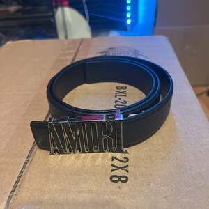 AMIRI Croco Printed Leather Men's Belt